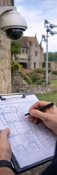 Wi-Fi coverage heatmap showing signal strength and dead zones across a venue floor plan