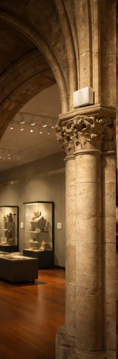 Historic site with staff monitoring collections